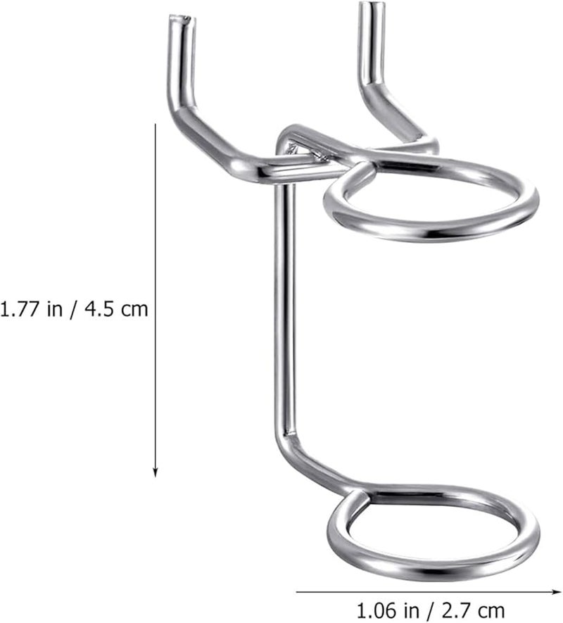 Metal Pegboard Hooks 5pcs Double Ring Screwdriver Holder Tool Rack Garage Workshop Storage - Image 2
